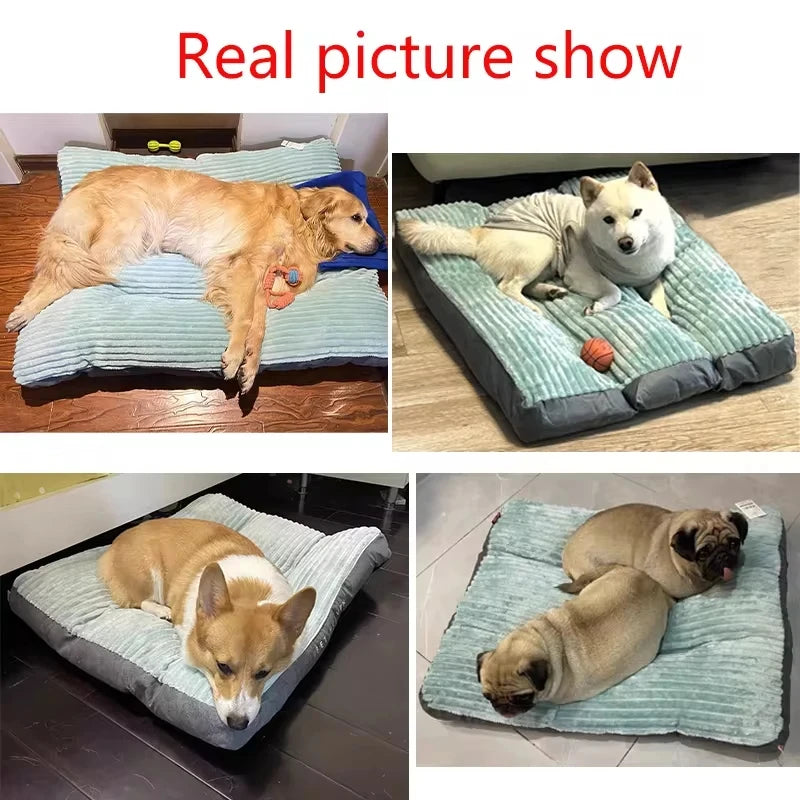 Cama de Invierno de Pana – Suave, cálida y lavable (para perros y gatos)