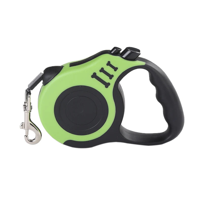 Correa retráctil automática 3 m o 5 m – Nylon resistente para pequeños perros y gatos