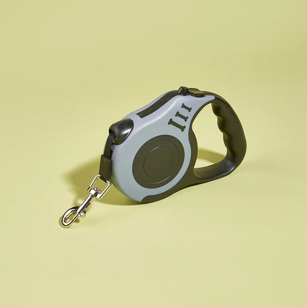Correa retráctil automática 3 m o 5 m – Nylon resistente para pequeños perros y gatos