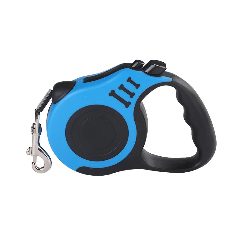 Correa retráctil automática 3 m o 5 m – Nylon resistente para pequeños perros y gatos