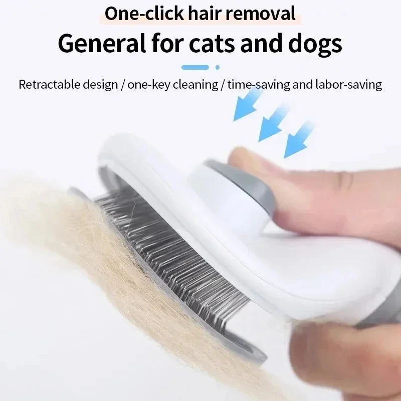 Cepillo autoclean para perros y gatos – Deslanado eficaz y sin líos