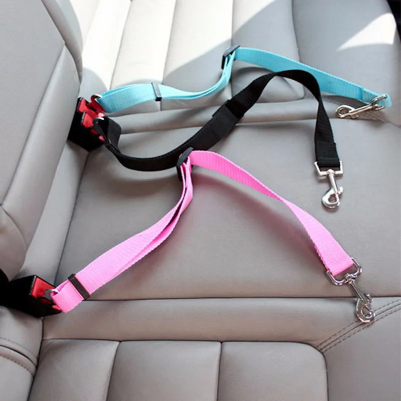 Cinturón de seguridad ajustable para perro y gato – Viajes seguros y cómodos