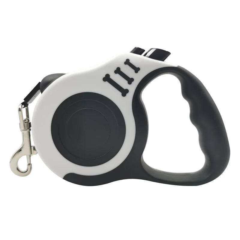 Correa retráctil automática 3 m o 5 m – Nylon resistente para pequeños perros y gatos