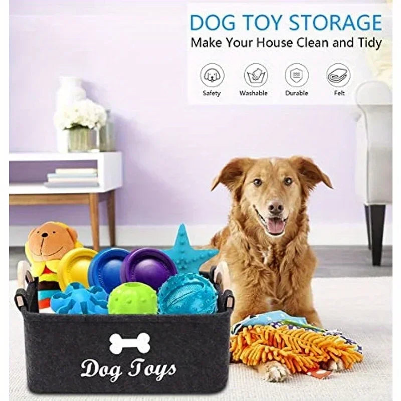 Caja organizadora de juguete para mascotas