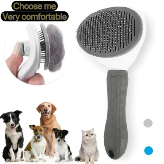 Cepillo autoclean para perros y gatos – Deslanado eficaz y sin líos