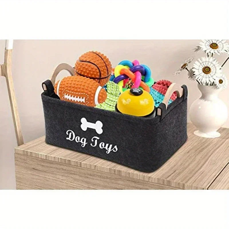 Caja organizadora de juguete para mascotas